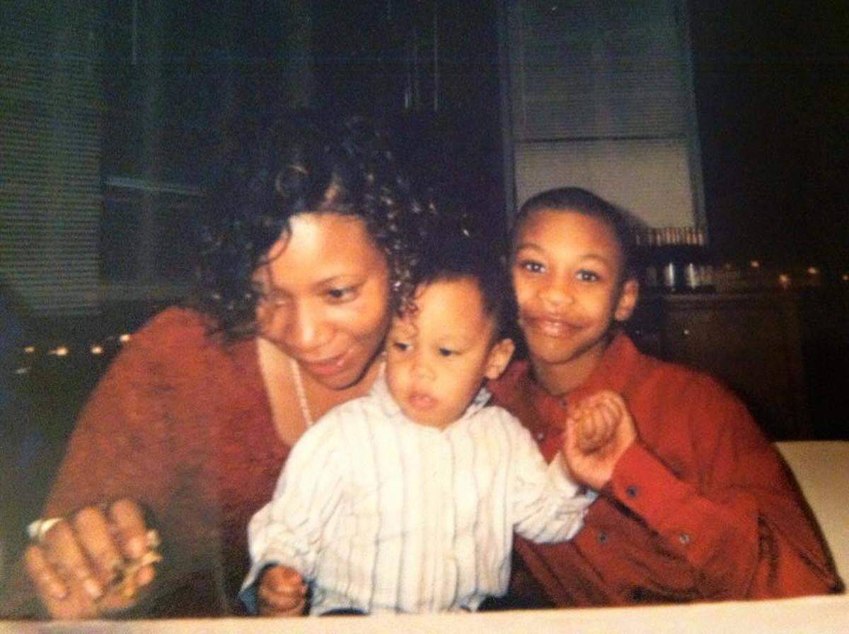 Deirdre Keeling (left) and Christian Keeling (right) with Christian’s baby cousin.