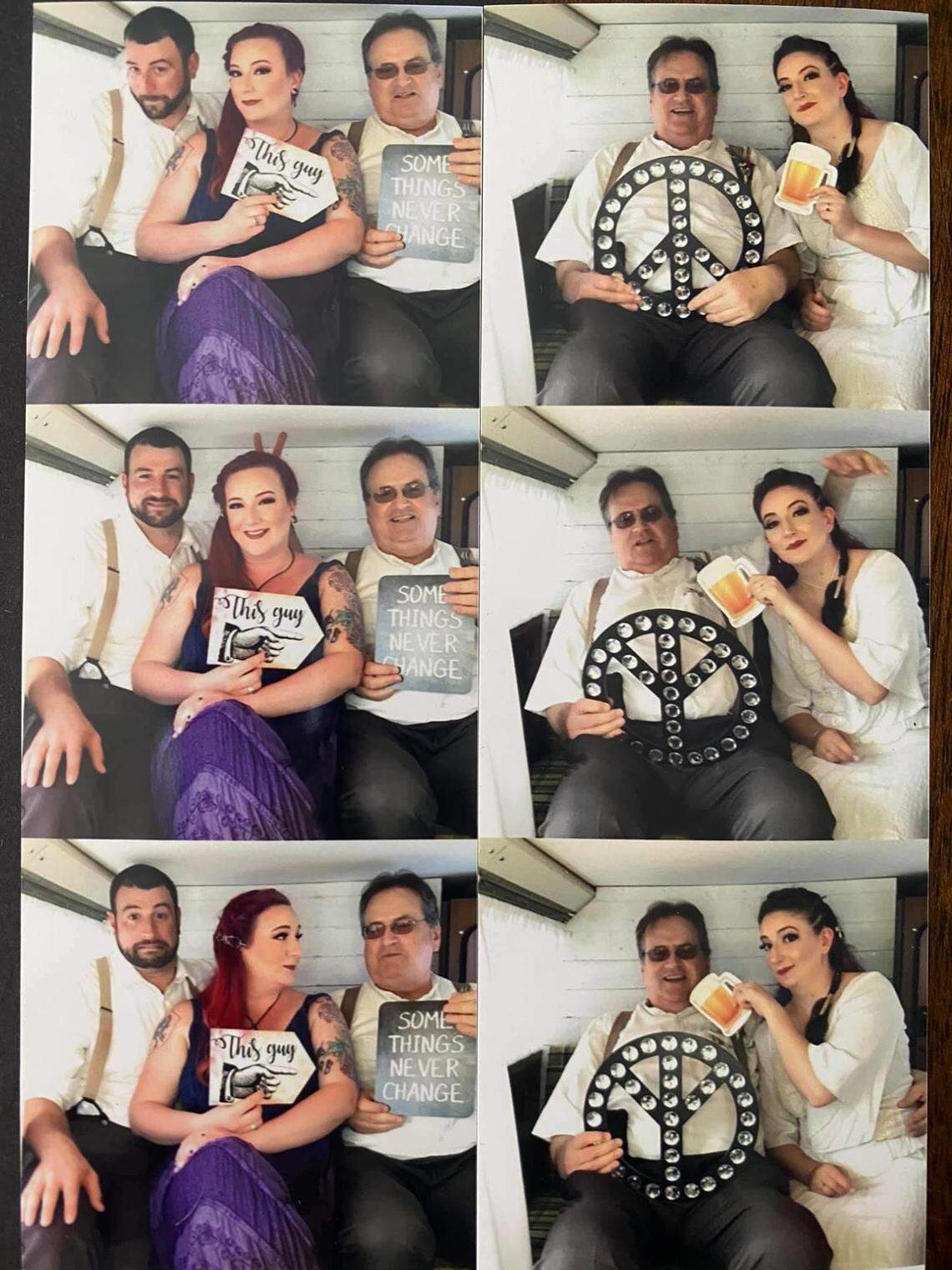 Eli Klausner and his three children Jennifer, Jared and Heather at a Heather’s wedding in 2019. Klausner died of COVID-19-related complications April 13.