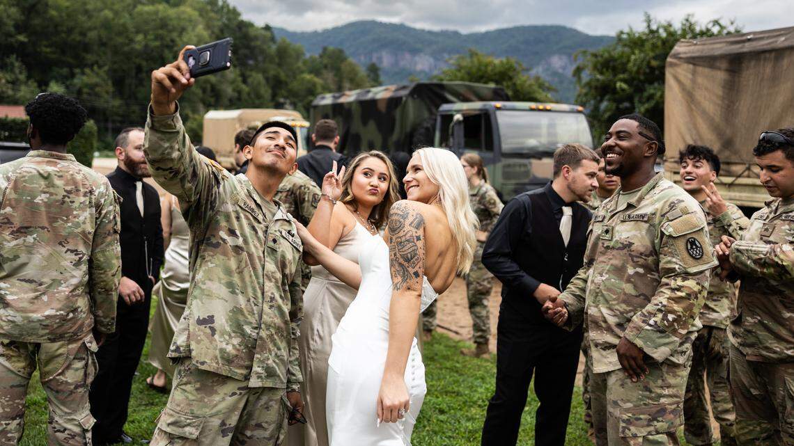 Helene’s devastation changed everything about their wedding, except the important part