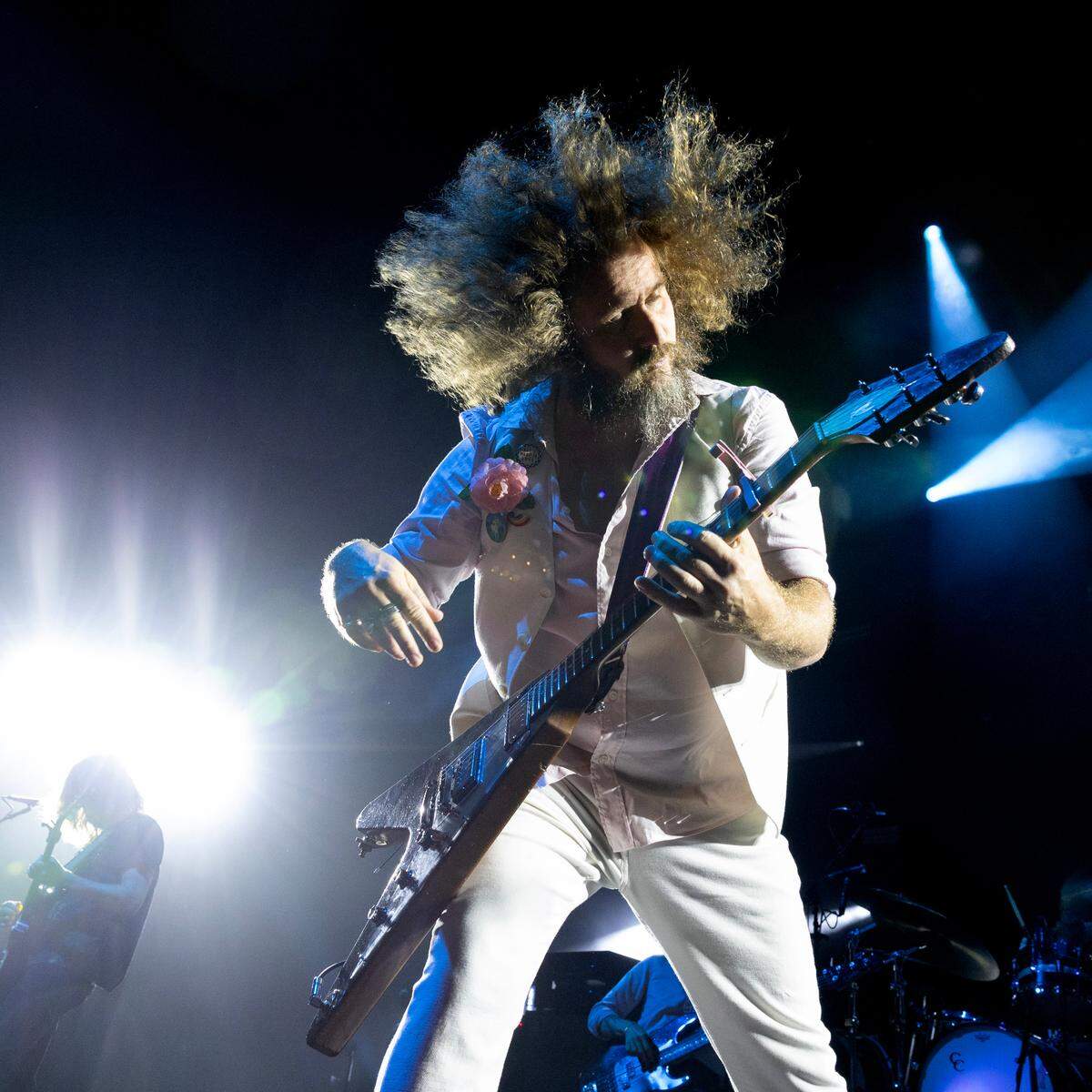 My Morning Jacket and Jim James along with Nathaniel Ratliff and The Nightsweats play Raleigh, N.C.’s Coastal Credit Union Music Park at Walnut Creek, Saturday night, Sept. 28, 2024.