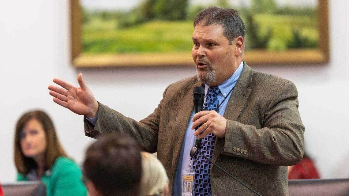 Republican Rep. Dudley Greene, who represents four counties in western North Carolina, delivers an impassioned argument in favor of overriding Gov. Roy Cooper’s veto of a Helene relief bill that reduces the power of incoming Democrats in the executive branch during a session on Wednesday, Dec. 11, 2024, at the North Carolina Legislative Building. Cooper vetoed Senate Bill 382 on Nov. 26, calling it “a sham” and criticizing it for lacking hurricane relief and containing various power grabs.