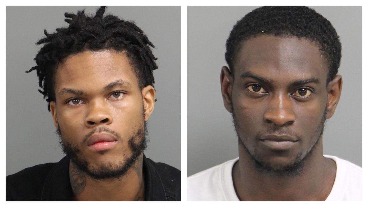 Jonathan Manning and Tyshon Solomon were charged in relation to the double homicide that killed Vincente Arocho and Jaquan Dumas