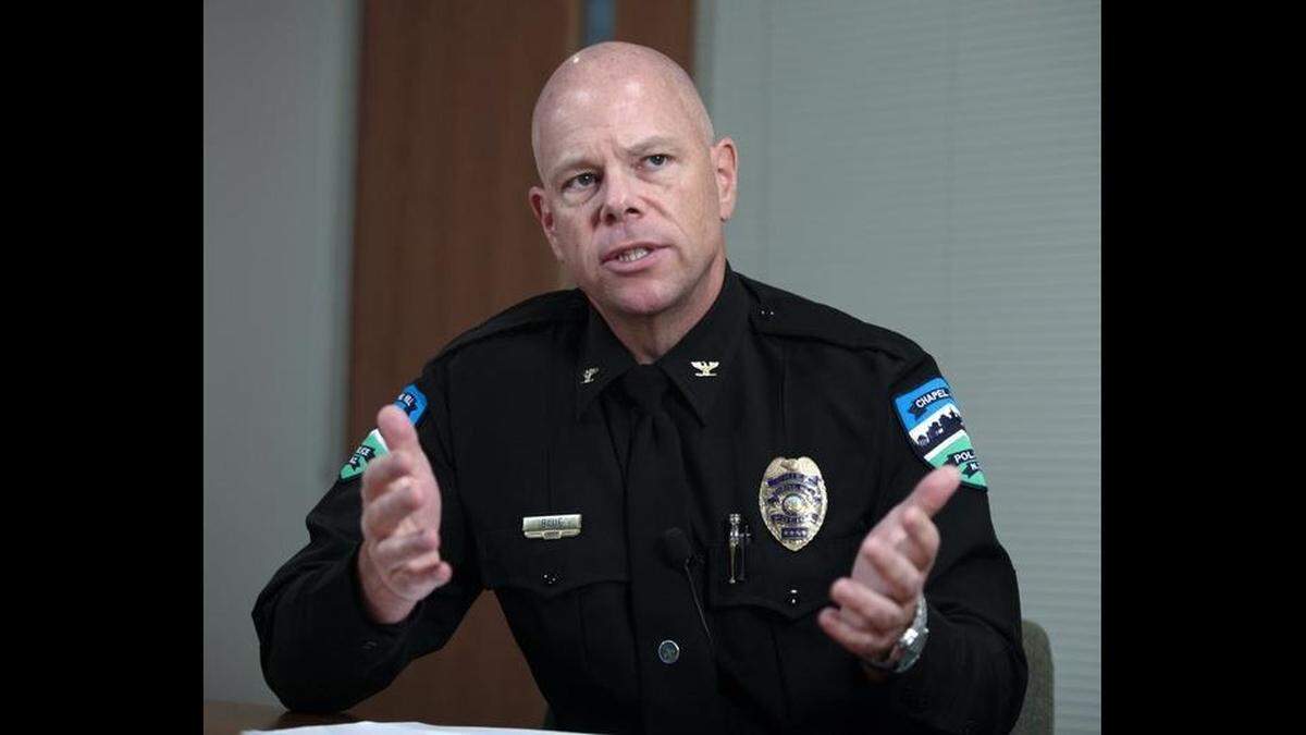 Chapel Hill Police Chief Chris Blue announced in June 2022 that he plans to retire at the end of the year after 25 years of service.