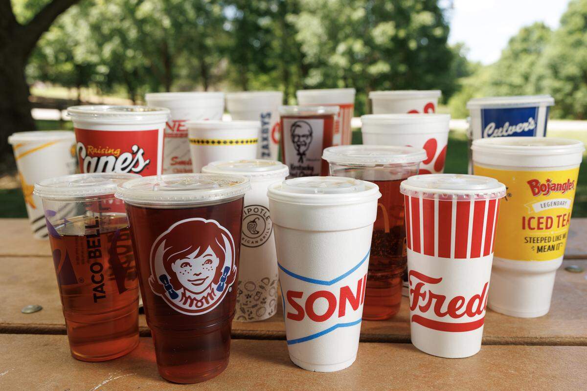 A selection of sweet teas is pictured in Raleigh, N.C. on Thursday, May 14, 2026.
