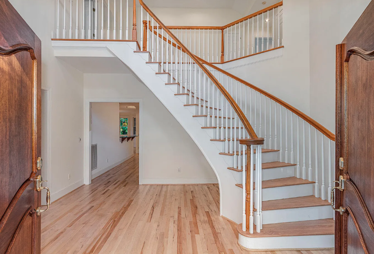 The foyer of the 5,920-square-foot home at 107 Silo Dr. in Chapel Hill, which is currently listed for $1.7 million