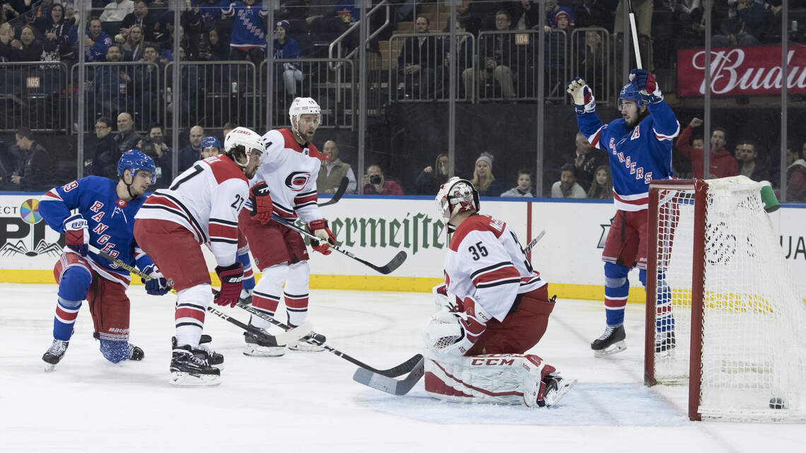 Canes’ lose 16th straight game to Rangers at Madison Square Garden