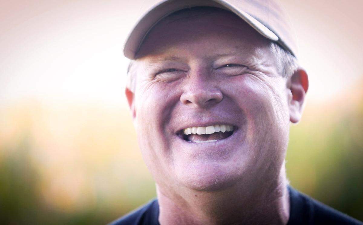 Grey Blackwell, former News & Observer graphic artist and owner of Granville Haunt Farm near Oxford, N.C.