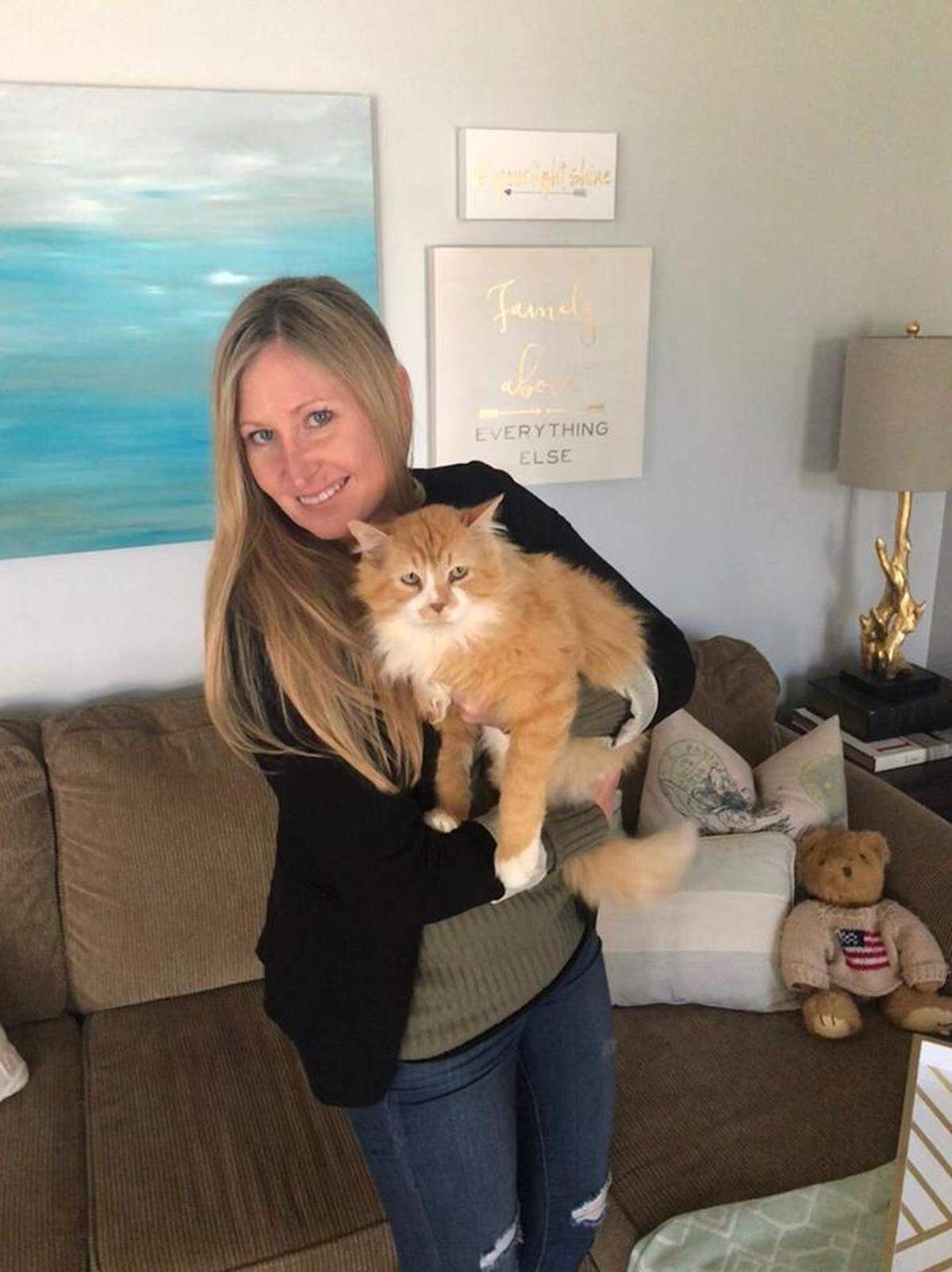 Toby in his new home.