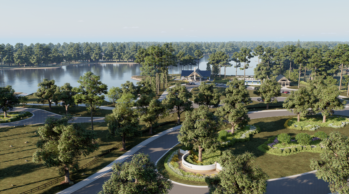 A rendering of Cattail, a 296-home community under construction in Clayton, NC.