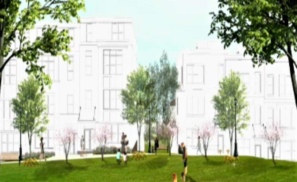 Townhomes and condos could be available for sale to families with modest incomes if the 710 North Estes project is approved in Chapel Hill. The plan calls for 95 homes in three- and four-story buildings.