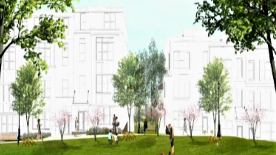Townhomes and condos could be available for sale to families with modest incomes if the 710 North Estes project is approved in Chapel Hill. The plan calls for 95 homes in three- and four-story buildings.