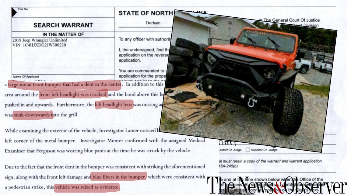 Search warrants detail how Durham police found accused hit-and-run driver