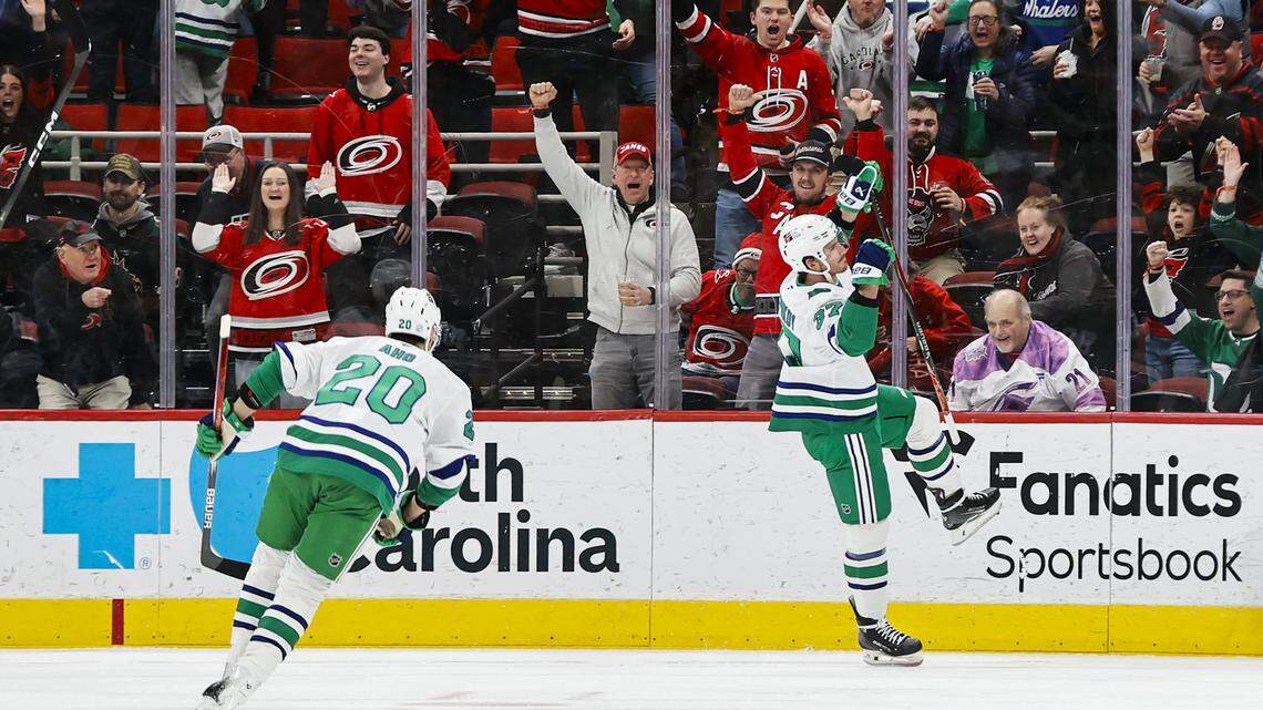 Carolina comeback win over Utah earns Hurricanes a piece of NHL history