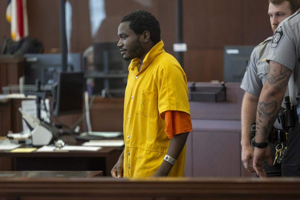 Cedric Jamal Kearney arrives in court for his sentencing in the shooting of Raleigh Police Officer C.D. Ainsworth on Friday, September 12, 2025 in Raleigh, N.C. 