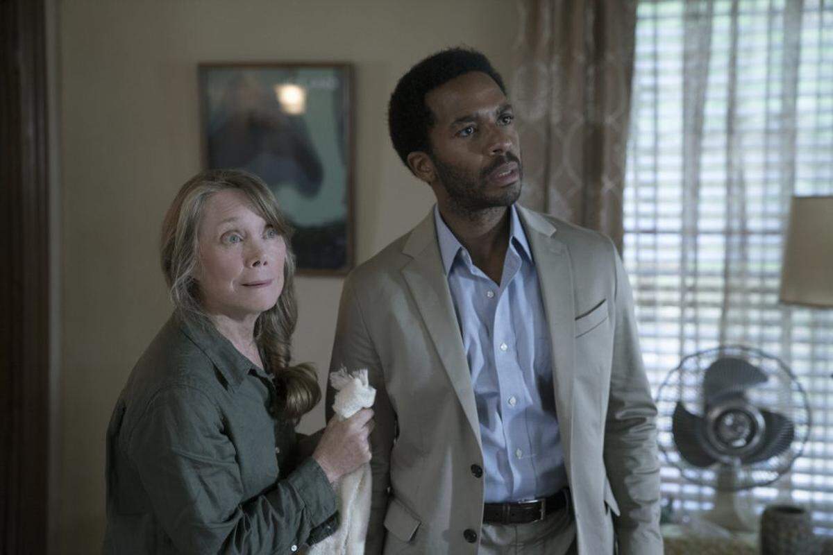 Sissy Spacek, left, and André Holland in the Hulu original series “Castle Rock.”