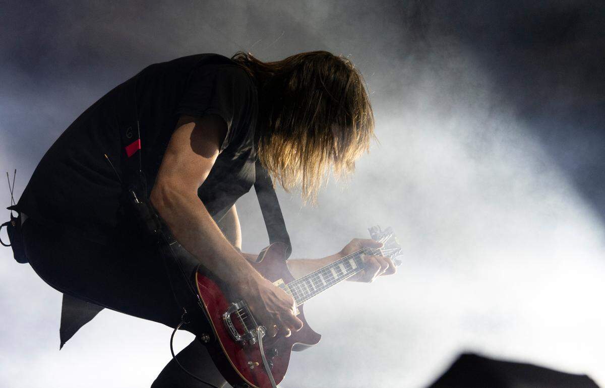 Trent Reznor and Nine Inch Nails open their 2022 U.S. tour at Raleigh, N.C.’s Red Hat Amphitheater, Thursday night, April 28, 2022.
