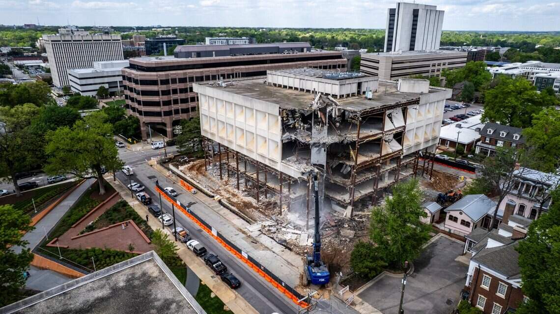 NC government demolishes Bath Building in downtown Raleigh | Raleigh ...