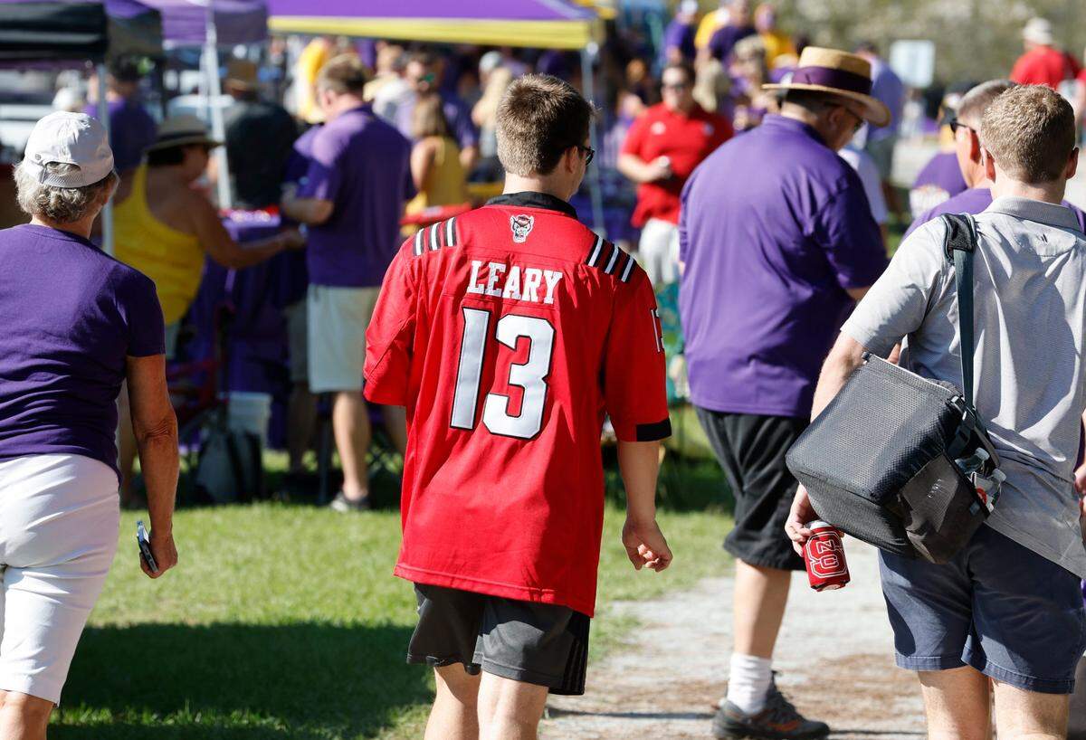 Fans tailgate before N.C. States game against ECU at Dowdy-Ficklen Stadium in Greenville, N.C., Saturday, Sept. 3, 2022.