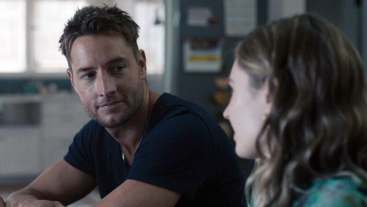 Justin Hartley as Kevin and Caitlin Thompson as Madison in “This Is Us” on NBC.