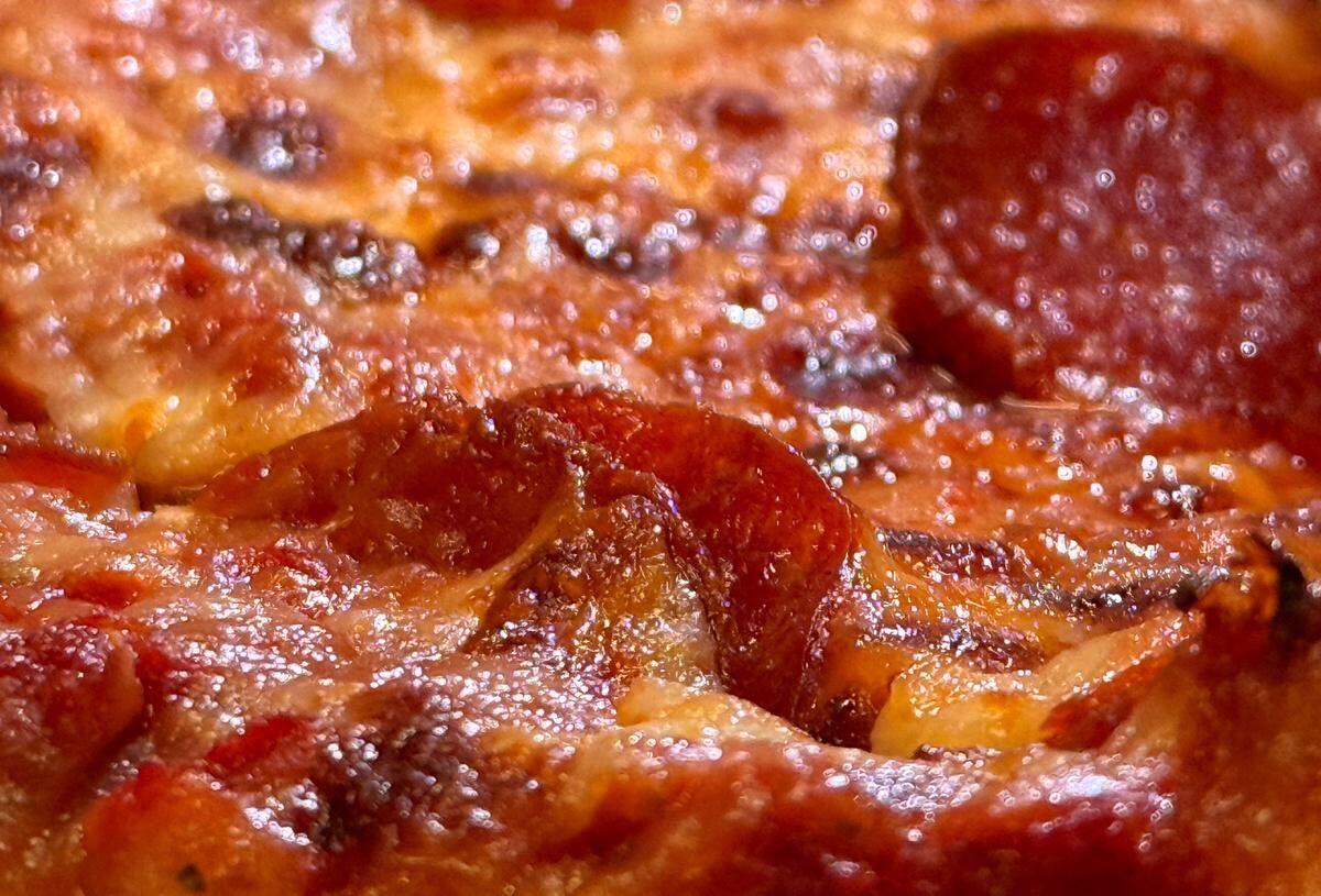 A large pepperoni pizza from Big Cheese Pizza & Wings in Raleigh, N.C.