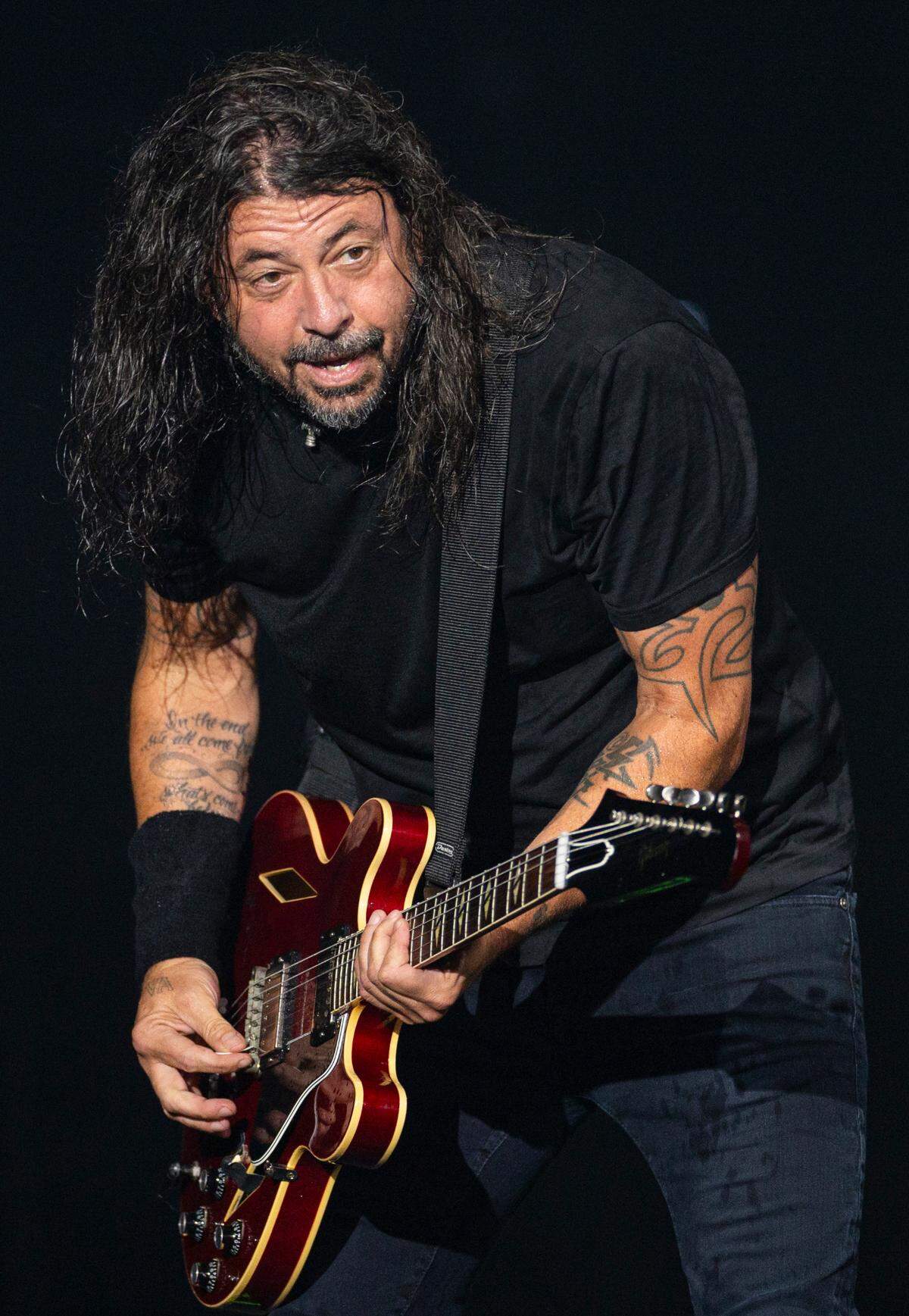 Dave Grohl and Foo Fighters in concert at Raleigh, N.C.’s Coastal Credit Union Music Park at Walnut Creek, Tuesday night, May 7, 2024.