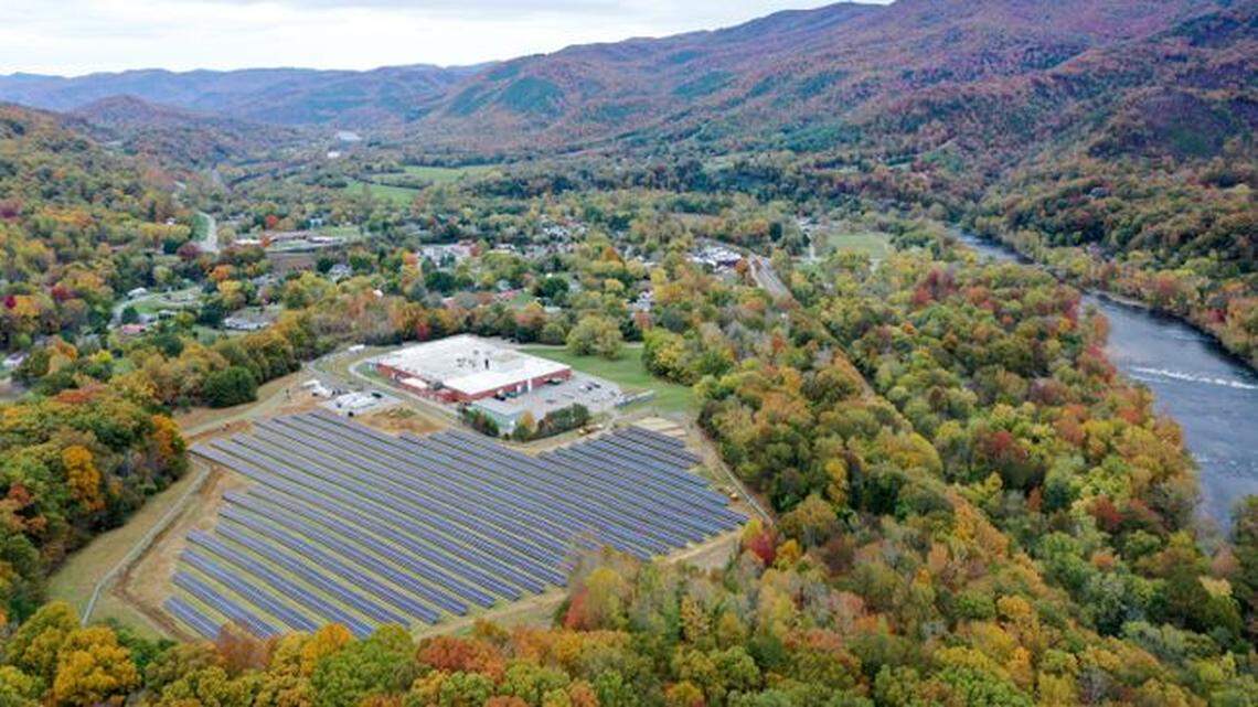 Duke Energy’s microgrid in Hot Springs was able to power the downtown area ffrom Oct. 2 to Oct. 8 while the distribution line to the Madison County town was restored.