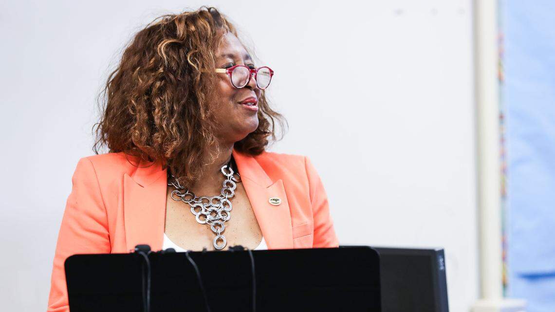 “We have ... said this is in dire need right now,” said school board member Minnie Forte-Brown, seen in this file photo. “We presented all that. So don’t make the public think that we aren’t presenting these things to the county. You’re deciding to do other things.”