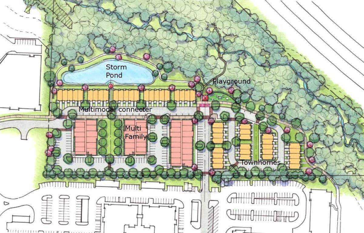 Northwood Ravin is building 169 apartments and townhomes on this lot north of Carraway Village, off Eubanks Road in Chapel Hill. The 115 Chapel Point Road site could include 16 affordable apartments.