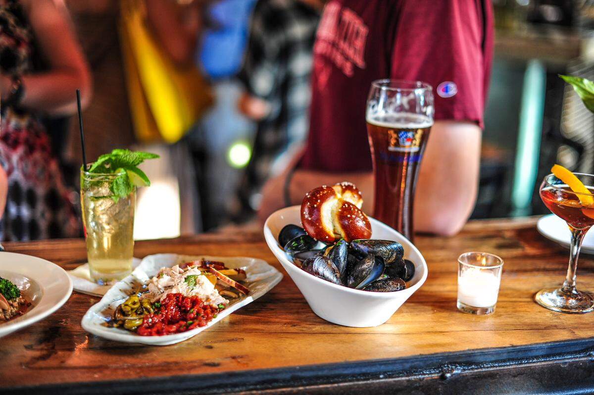 The dinner menu at Guglhupf features more small plates and more draft beer.