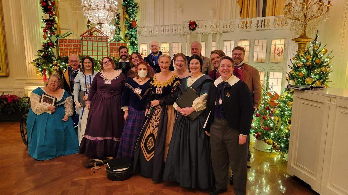 The Oakwood Waits, an a cappella caroling ensemble dressed in authentic 1840’s costume, will perform its annual holiday benefit concert this December for Western NC hurricane relief.