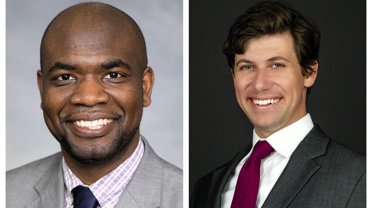 N.C. Rep. Allen Buansi (left) and state Democratic Party Vice Chair Jonah Garson want to replace N.C. Sen. Graig Meyer when he steps down March 31.