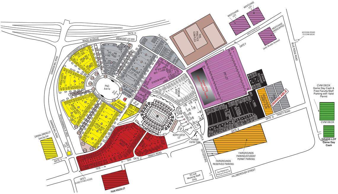 A map shows where the two closing parking lots are located.