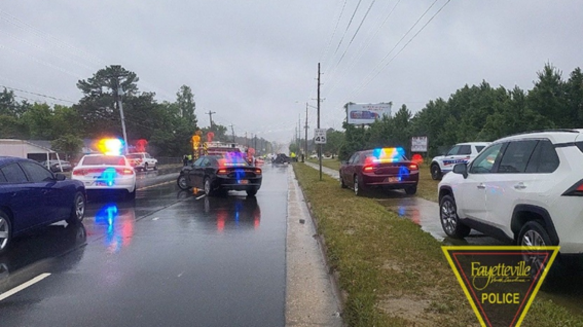A fatal crash closed a section of Murchison Road in Fayetteville on Saturday evening, May 27.