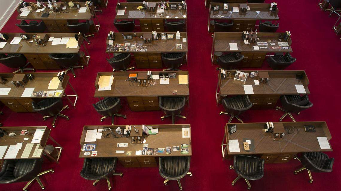 Inside the North Carolina State Legislative Building on Jones Street in Raleigh, N.C.