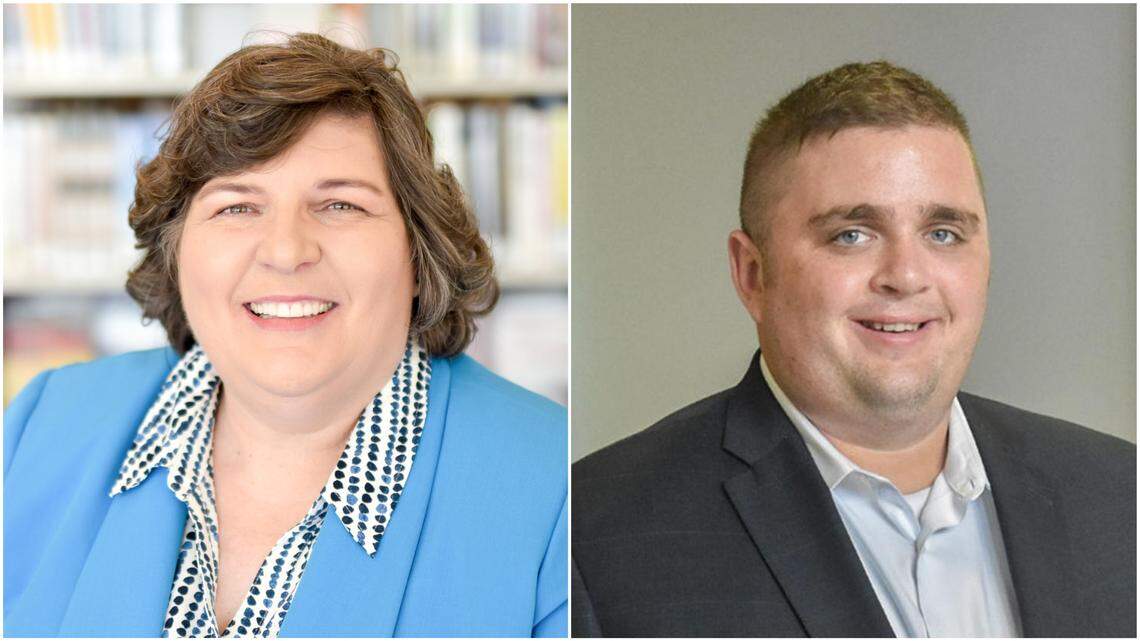 Vickie Adamson, left, and Alex Moore, right, are both running for Wake County Commissioner, District 7, in 2018.