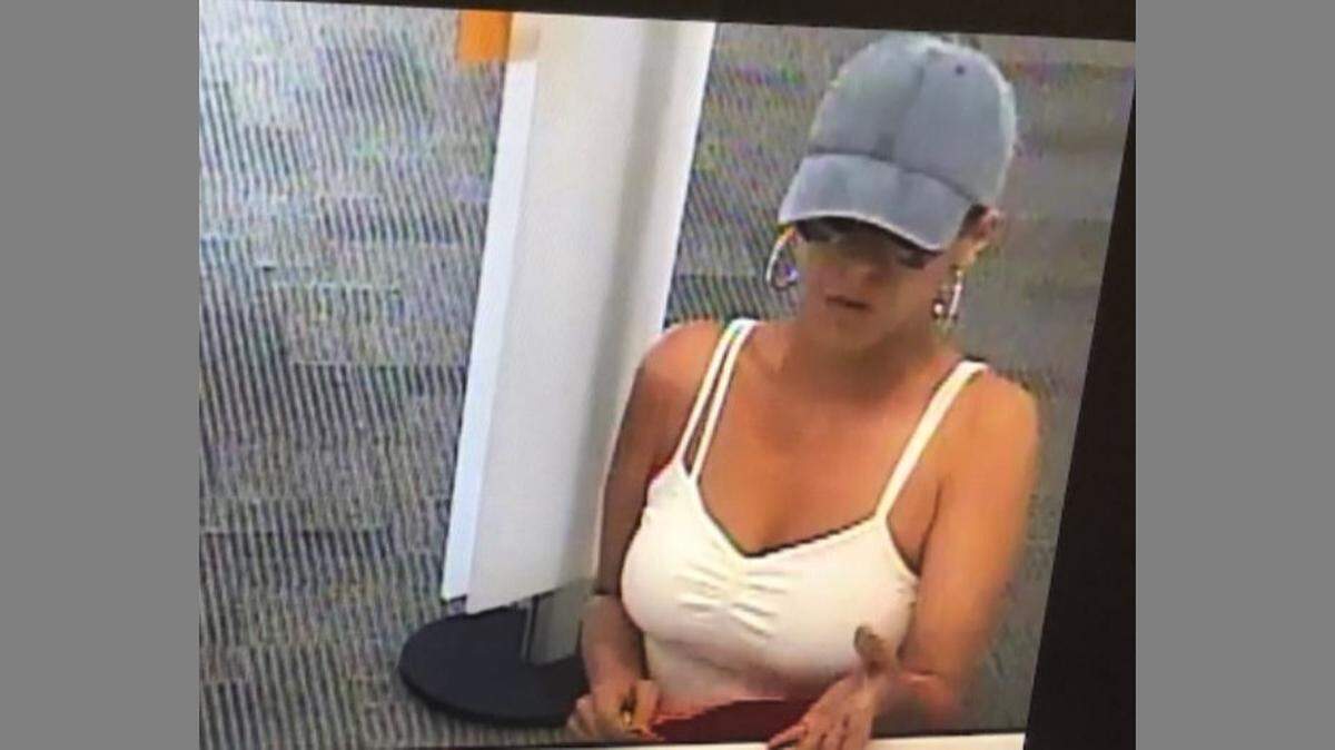 The FBI says investigators are looking for this woman suspected in a string of bank robberies down the east coast.