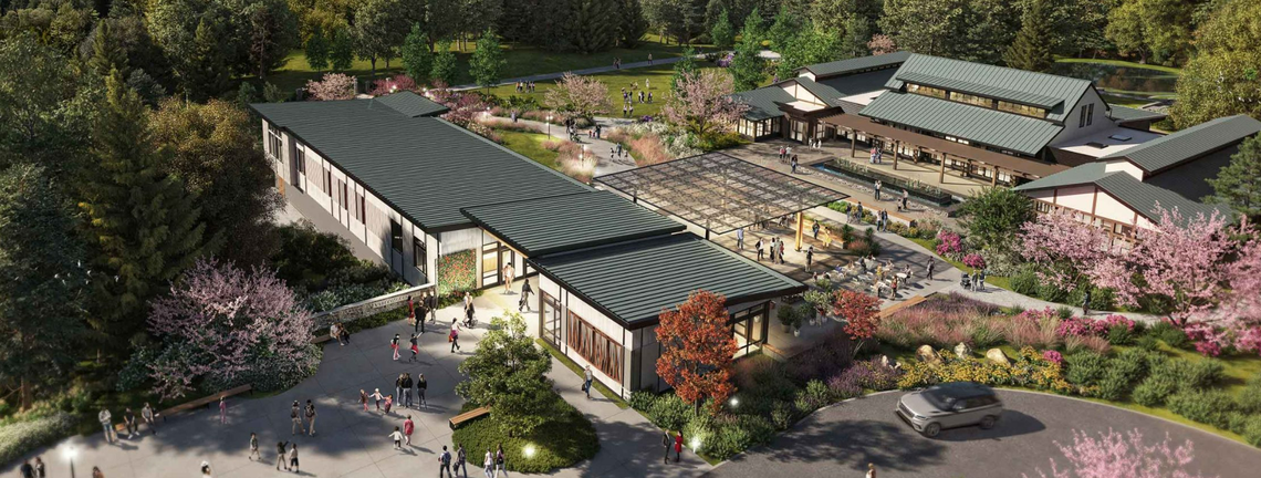 Duke Gardens is building a new entryway. Parking will be unavailable on weekdays during the construction.