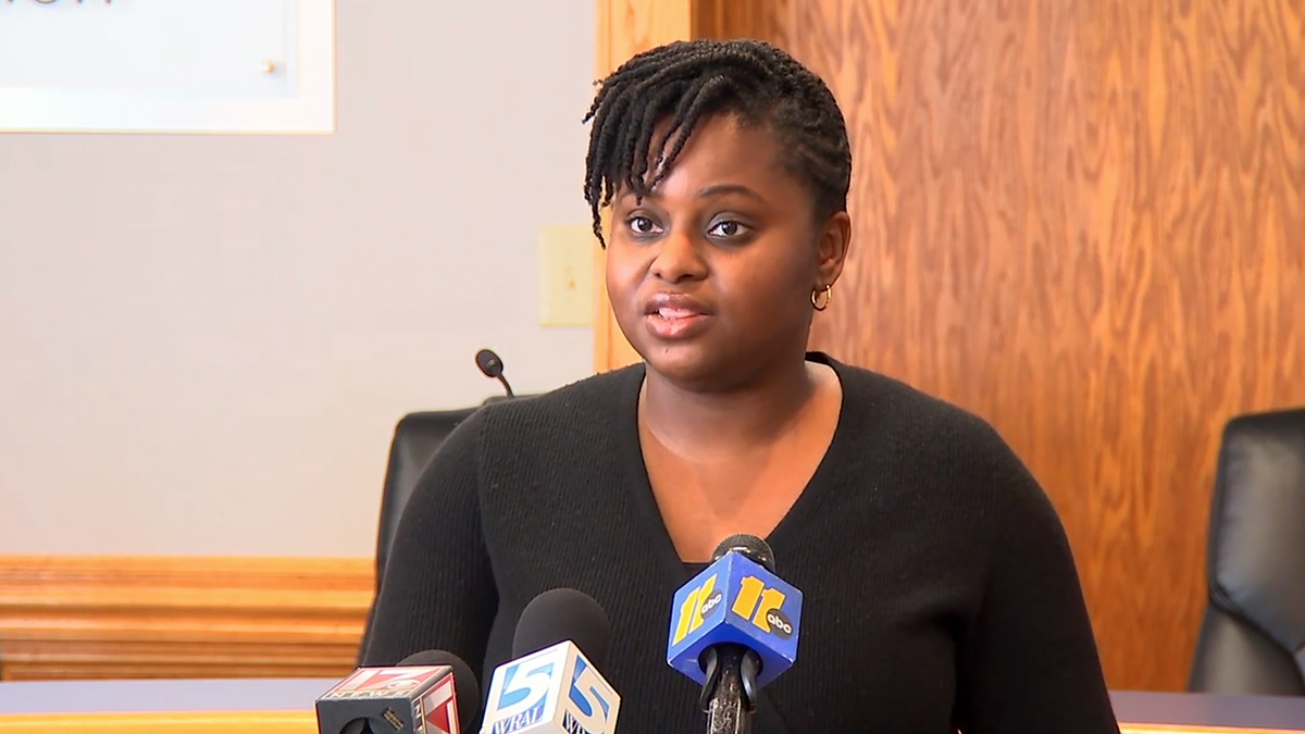 Bettina Umstead, chair of the Durham Public Schools Board of Education, delivered a statement and took no questions after a closed session meeting on Monday, January, 22, 2024.