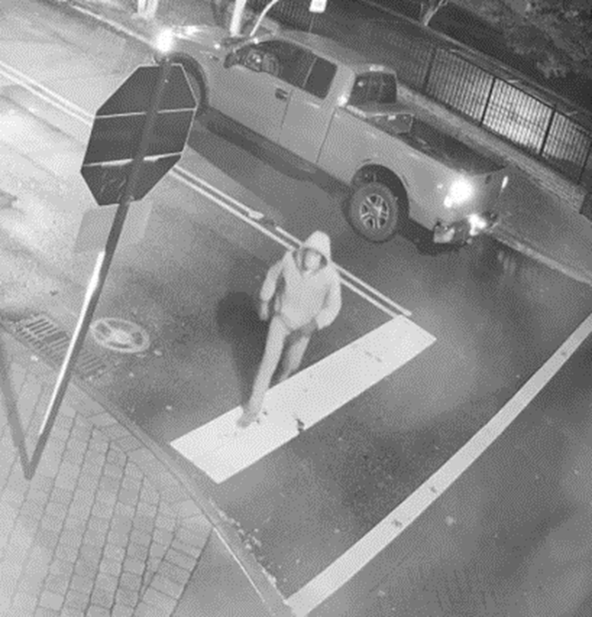 The Wake Forest Police Department is asking for help identifying the person in this photo. The person is “wanted for questioning in connection with the removal” of the little LGBTQ+ library.