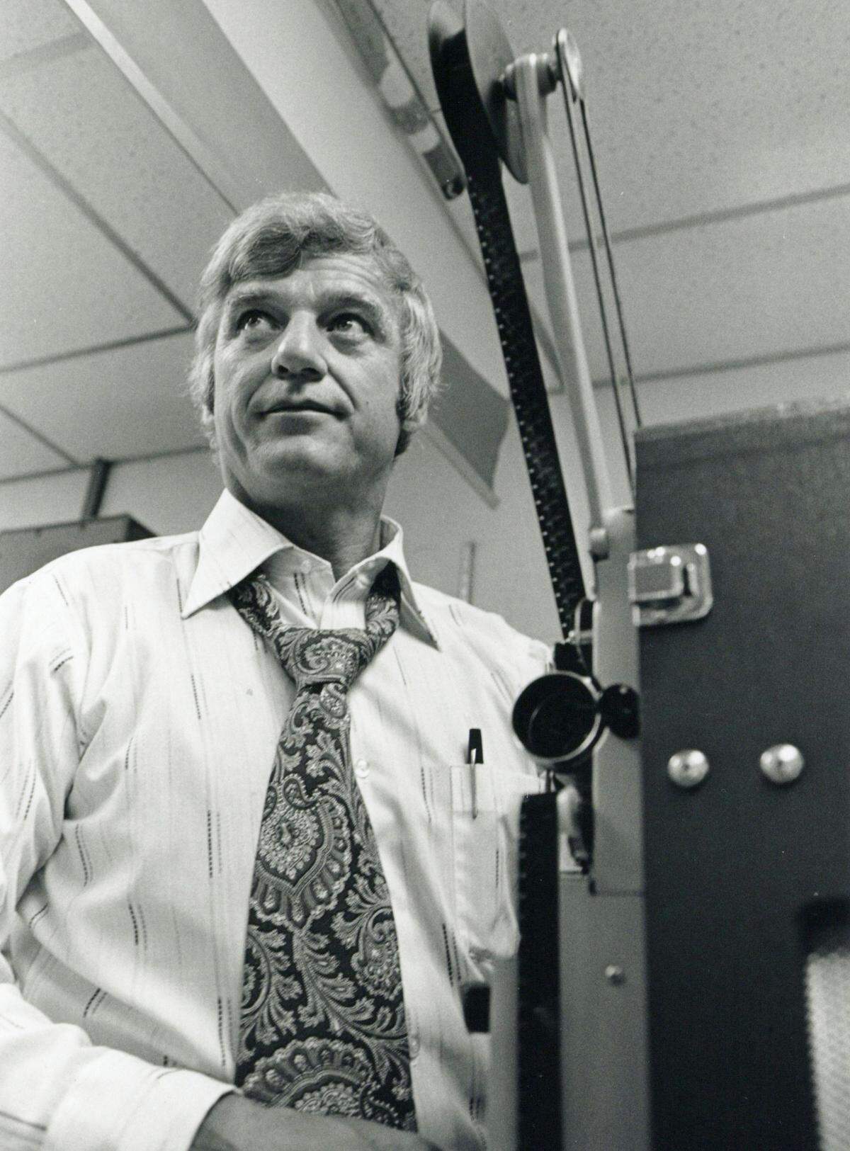 Charlie Gaddy in his early TV news days.