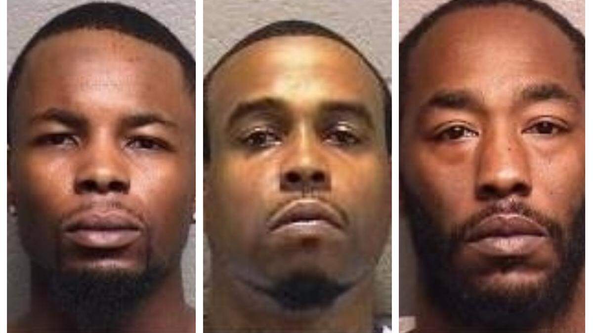 From left, Reginald McClain, Walter Thorne Price and Derrick Tyson.