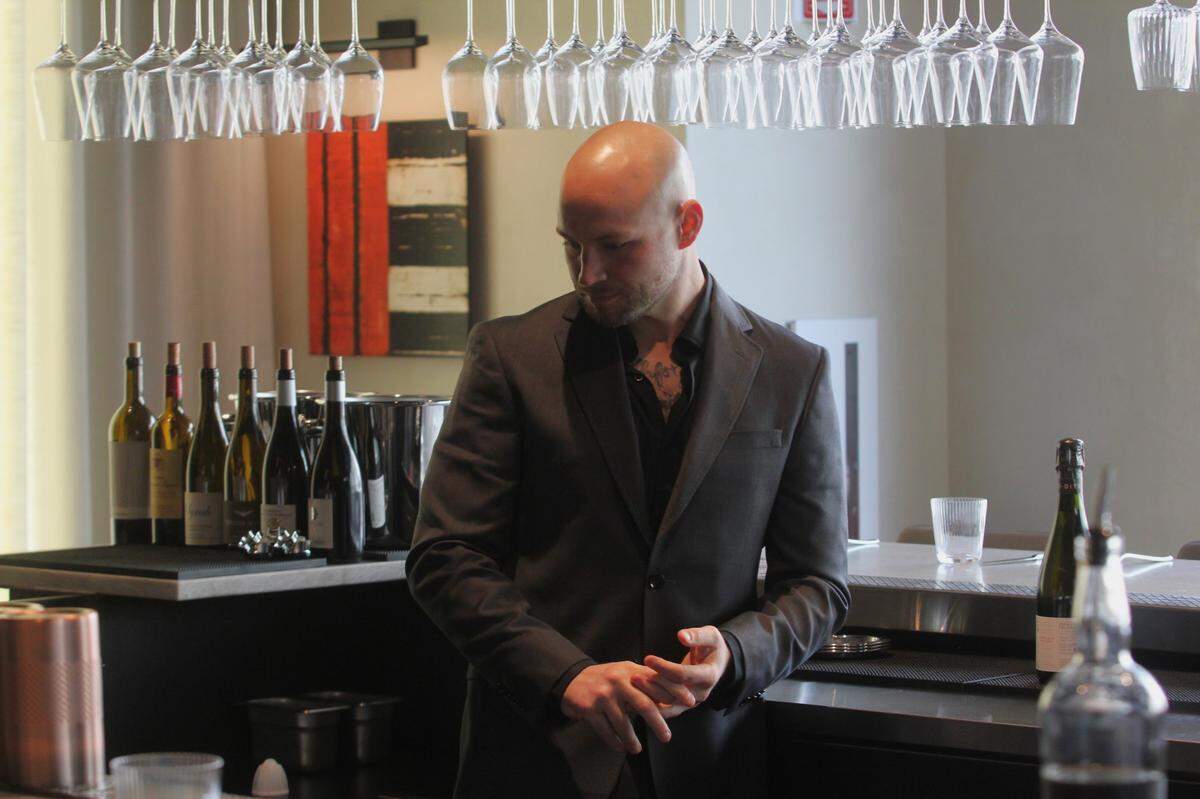 Jordan Joseph, beverage director for Crawford Hospitality Group, developed the beverage program for the new Crawford Brothers Steakhouse.