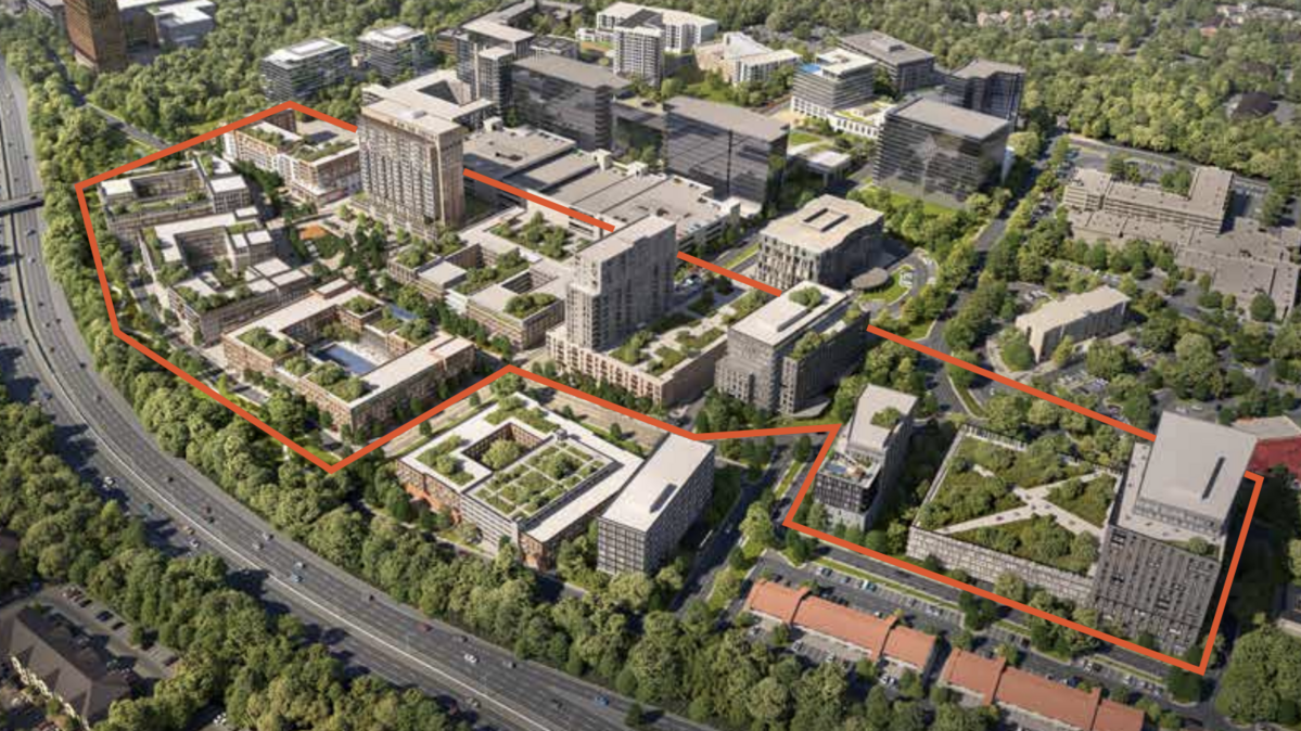 A 27.89-acre site between Interstate 440 and St. Albans Drive at Wake Forest Road in Midtown Raleigh just hit the market unpriced.