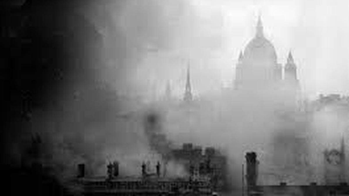 St. Paul’s Cathedral in London survives another Blitz by Nazi Germany, 1940 or 41. (AP Photo)