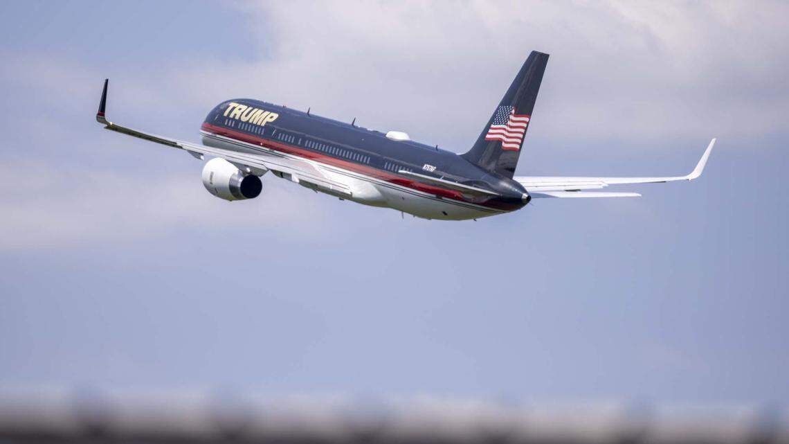 Donald Trump’s plane does a flyover of the site of his rally later today in Asheboro, North Carolina.