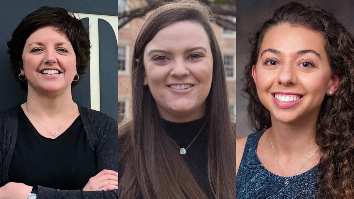 From left, Service Journalism Team Editor Brooke Cain and reporters Korie Dean and Kimberly Cataudella.
