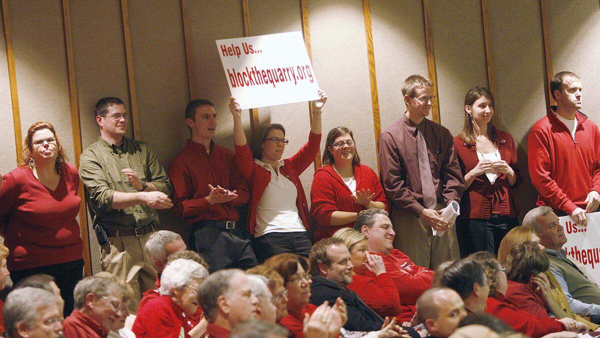 Citizen Advisory Councils, like the Northwest CAC in this file photos opposing a quarry expansion, are considering revamping their bylaws.