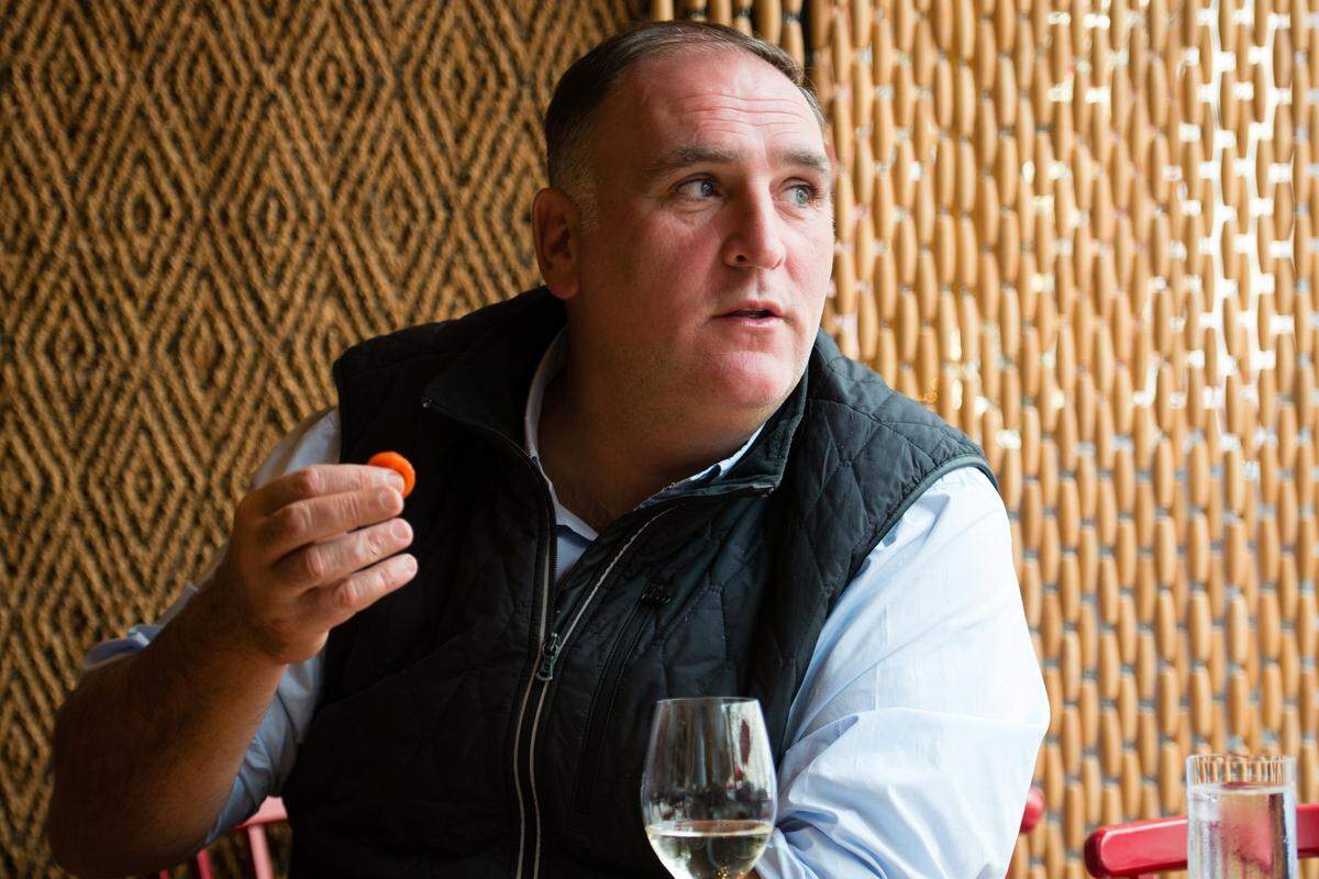 José Andrés, shown in a 2016 file photo, has brought his World Central Kitchen relief group to North Carolina to cook meals for displaced residents of Hurricane Florence.