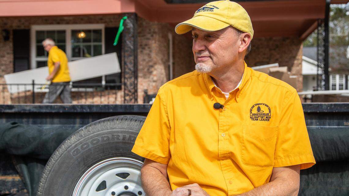 Richard Brunson, a Tar Heel of the Year finalist, helps bring sunshine after the storm