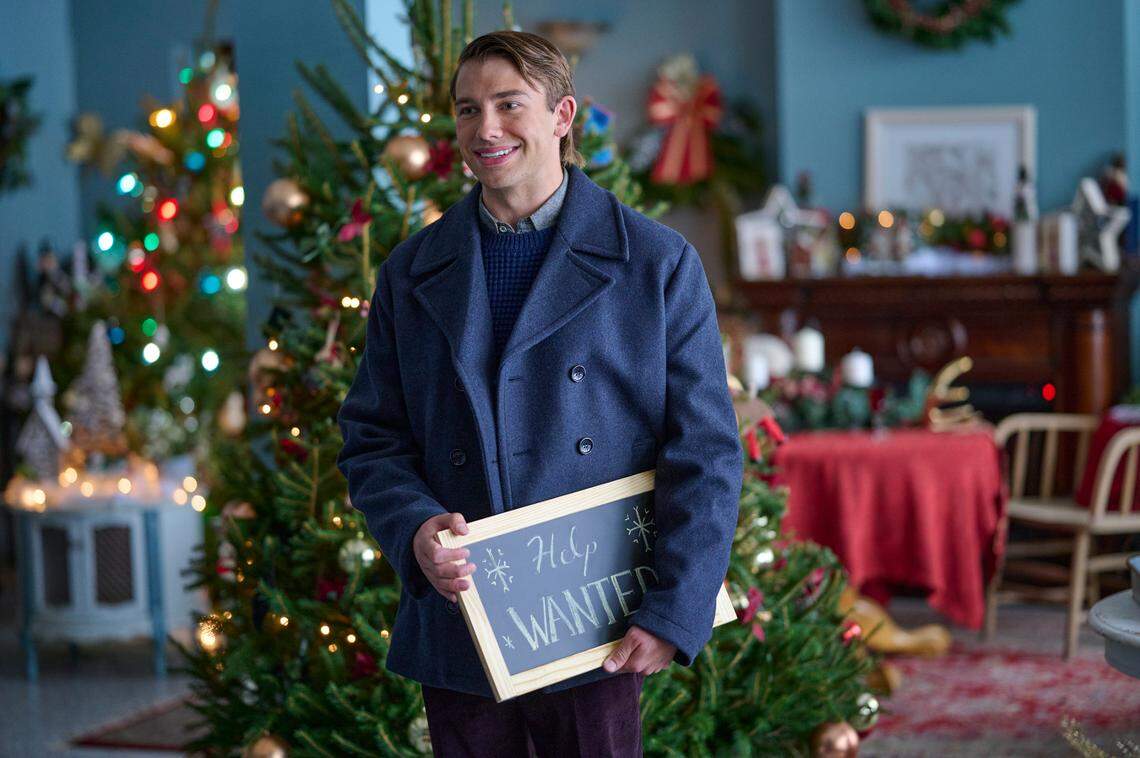Alexander Jones in “Five More Minutes.” A woman’s Christmas wish is answered in unexpected ways when her late grandfather’s journal turns up and reveals an untold romance in the Hallmark Movies & Mysteries film based on a Scotty McCreery song.